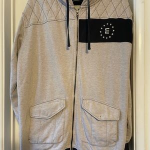 Mens XXL Bethesda hoodie. Fallout themed. Beige and black